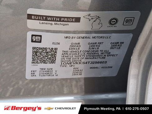 New 2026 Chevrolet Traverse High Country AWD/4WD image 17
