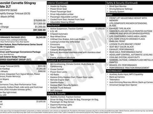 Used 2023 Chevrolet Corvette Stingray Preferred Conv w/ Z51 Performance Package RWD image 5