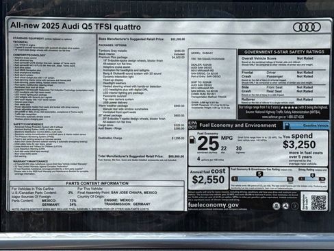 Certified 2025 Audi Q5 Premium Plus w/ Premium Plus image 20