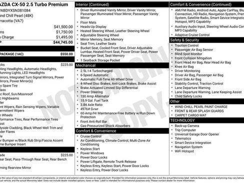 Certified 2025 MAZDA CX-50 AWD 2.5 Turbo w/ Accent Package image 12