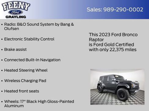 Used 2023 Ford Bronco Raptor AWD/4WD image 20