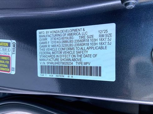 New 2026 Honda Odyssey EX-L image 18