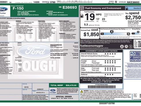 Certified 2022 Ford F150 XLT w/ Equipment Group 302A High AWD/4WD image 35