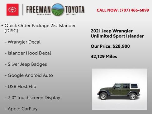 Used 2021 Jeep Wrangler Unlimited Sport AWD/4WD image 10