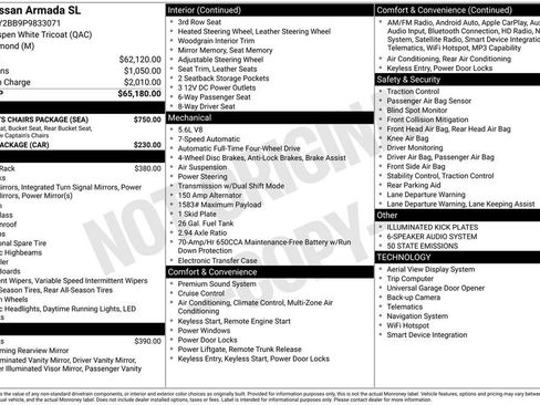 Used 2023 Nissan Armada SL w/ Captain's Chairs Package image 26