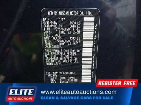 Used 2018 Nissan Armada Platinum w/ Captain Seat Package image 17