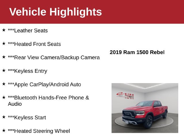 Used 2019 RAM 1500 Rebel w/ Rebel Level 1 Equipment Group AWD/4WD image 4