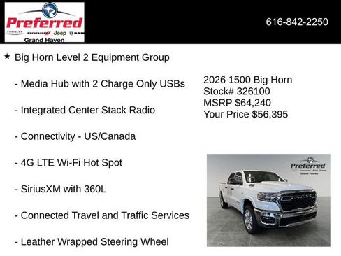 New 2026 RAM 1500 4x4 Crew Cab image 33