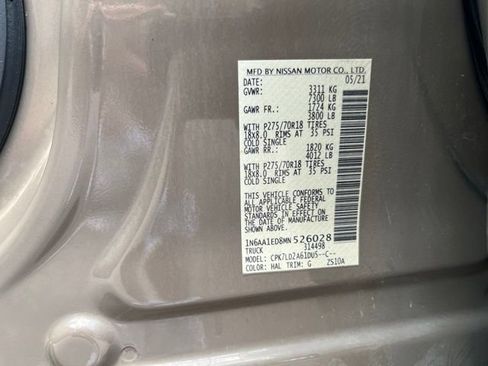 Used 2021 Nissan Titan PRO-4X w/ Off Road Protection Package AWD/4WD image 17