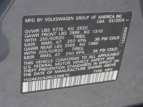 Used 2024 Volkswagen Atlas Cross Sport SEL R-Line AWD/4WD image 23