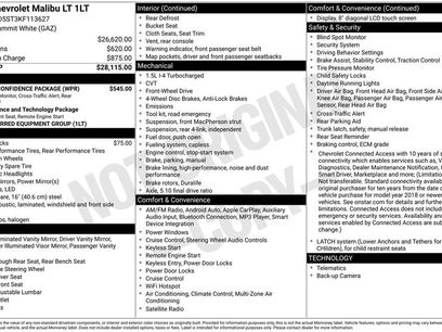 Used 2019 Chevrolet Malibu LT w/ Driver Confidence Package