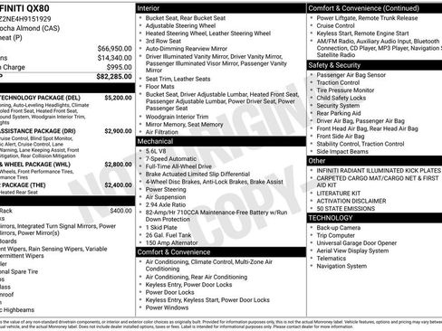 Used 2017 INFINITI QX80 4WD w/ Deluxe Technology Package image 7