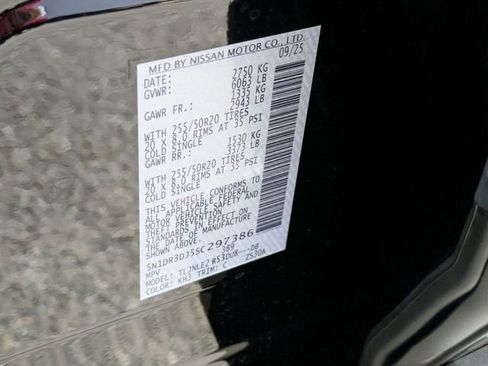 New 2025 Nissan Pathfinder Platinum w/ Cargo Package image 35