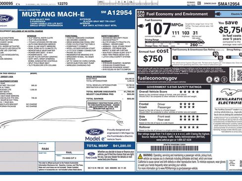 Used 2025 Ford Mustang Mach-E Select w/ Comfort Package Lite RWD image 1