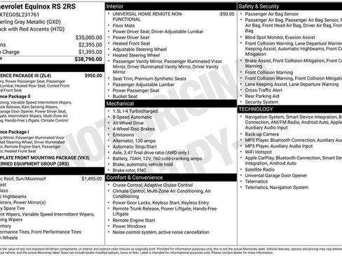 Certified 2025 Chevrolet Equinox RS w/ Convenience Package III AWD/4WD image 11
