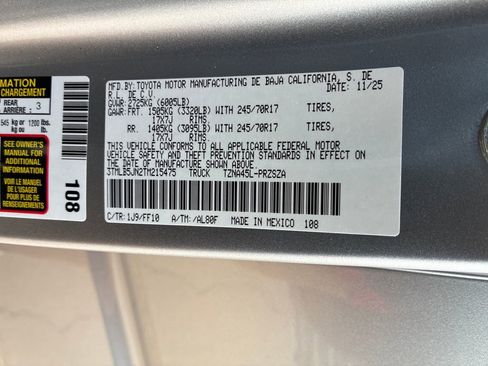 New 2026 Toyota Tacoma SR5 image 34