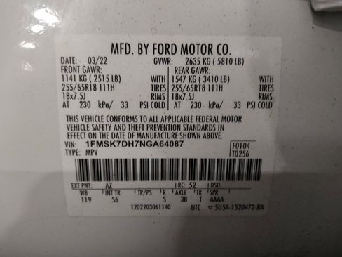 Used 2022 Ford Explorer XLT w/ Equipment Group 202A RWD image 33