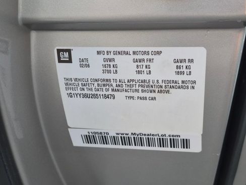 Used 2006 Chevrolet Corvette Convertible w/ Preferred Equipment Group RWD image 14