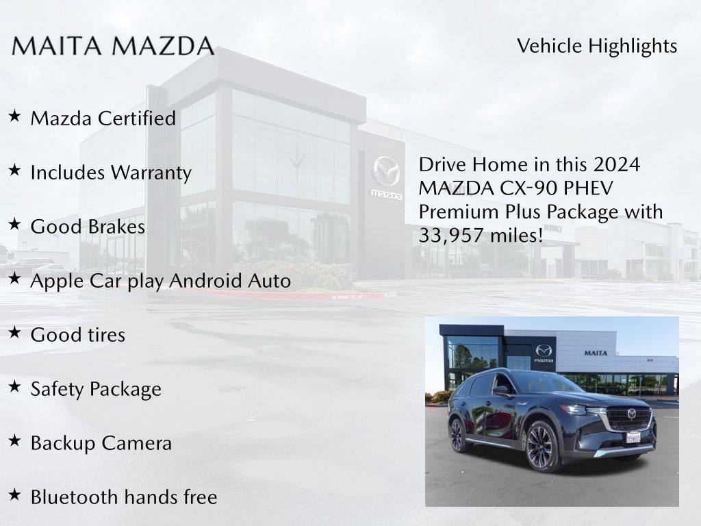 Certified 2024 MAZDA CX-90 Plug-In Hybrid w/ Premium Plus AWD/4WD image 7
