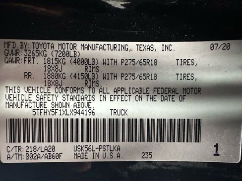 Used 2020 Toyota Tundra Limited w/ Limited Premium Package image 11