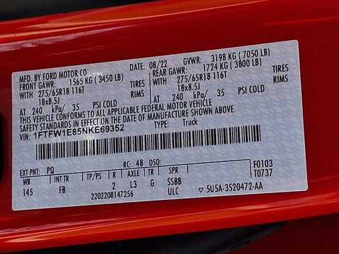 Certified 2022 Ford F150 XLT w/ Equipment Group 302A High AWD/4WD image 29