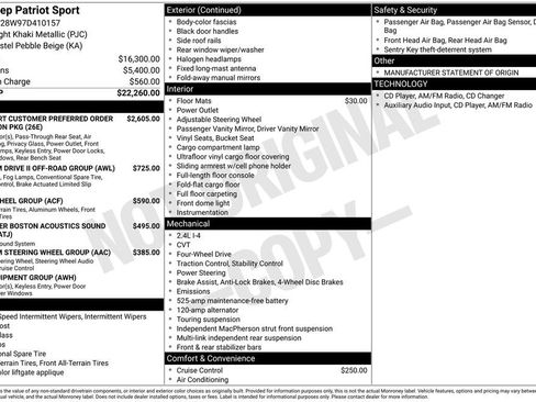 Used 2007 Jeep Patriot Sport AWD/4WD image 2