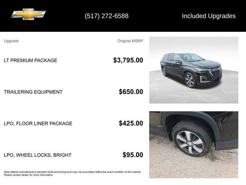 Used 2022 Chevrolet Traverse LT w/ LT Premium Package image 5