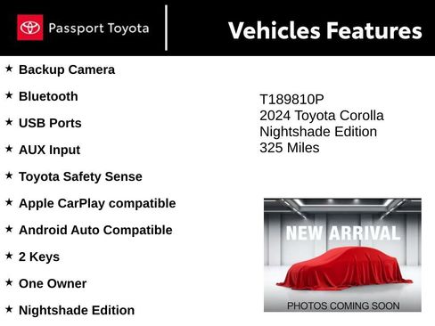 Used 2024 Toyota Corolla Sedan w/ SE Convenience Package FWD image 2
