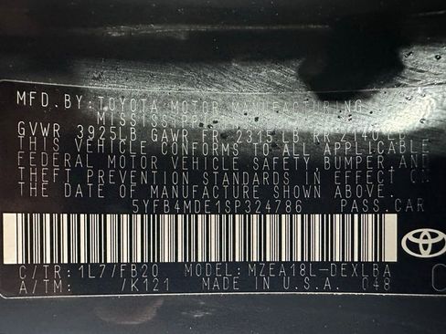 Used 2025 Toyota Corolla LE w/ LE Premium Package image 11