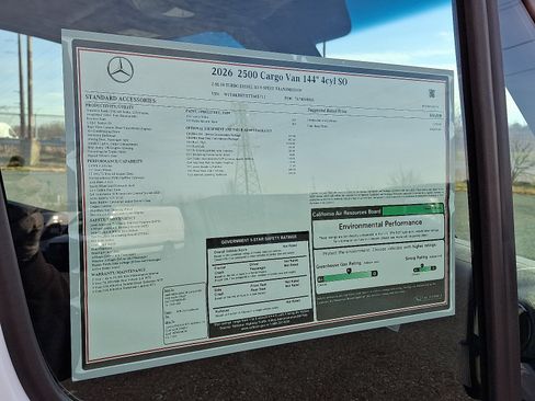 New 2026 Mercedes-Benz Sprinter 2500 image 22