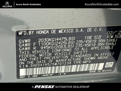 Certified 2025 Acura ADX A-Spec FWD image 34