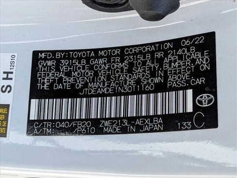 Certified 2022 Toyota Corolla LE FWD image 23