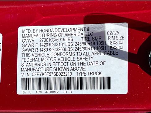 Used 2025 Honda Ridgeline RTL image 34