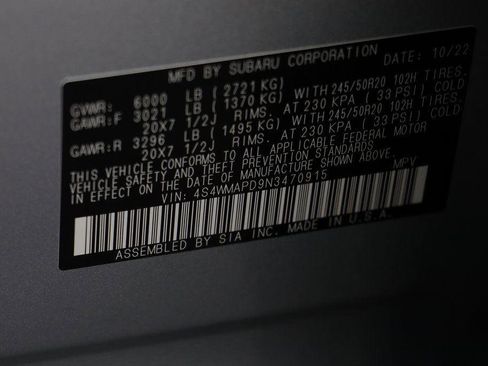 Used 2022 Subaru Ascent Limited w/ Technology Package image 27