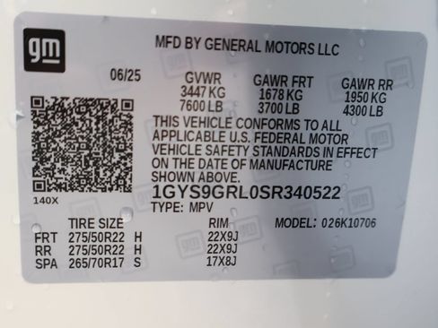 Certified 2025 Cadillac Escalade Sport Platinum AWD/4WD image 30
