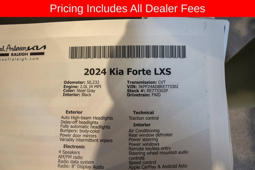 Certified 2024 Kia Forte LXS w/ LXS Technology Package FWD image 18
