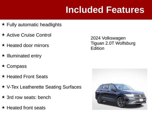 Used 2024 Volkswagen Tiguan Wolfsburg Edition FWD image 4