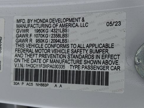 Certified 2023 Honda Accord EX image 31