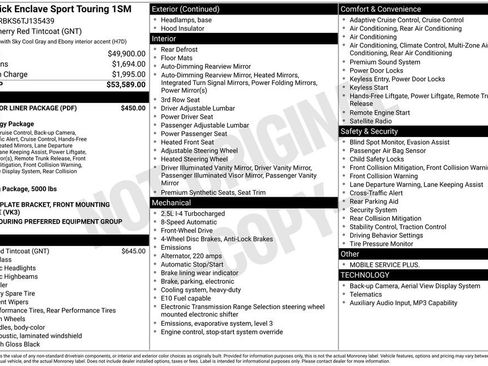 Certified 2026 Buick Enclave Sport Touring w/ LPO, Floor Liner Package FWD image 51
