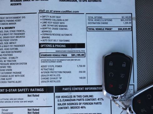 Used 2019 Cadillac Escalade ESV Premium Luxury image 94