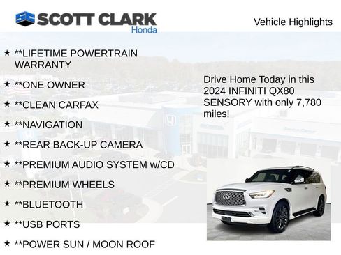Used 2024 INFINITI QX80 Sensory w/ Cargo Package image 12