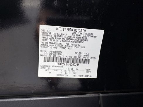 Used 2015 Ford Taurus Police Interceptor AWD image 19