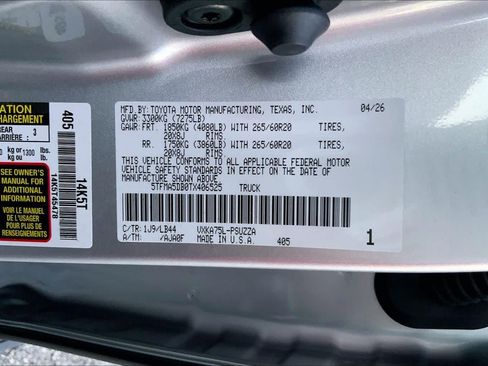Used 2026 Toyota Tundra 1794 Edition AWD/4WD image 29