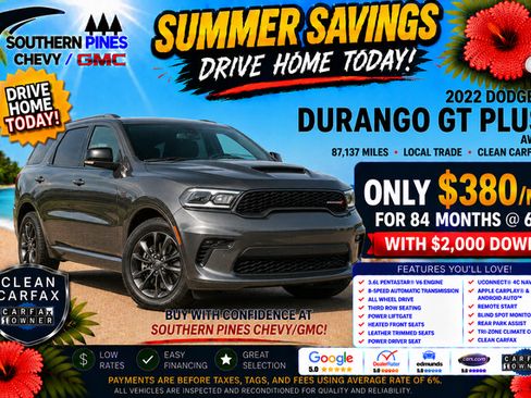 Used 2022 Dodge Durango GT AWD/4WD image 5
