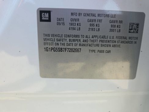 Used 2015 Chevrolet Cruze LTZ w/ Sun, Sound and Sport Package FWD image 29