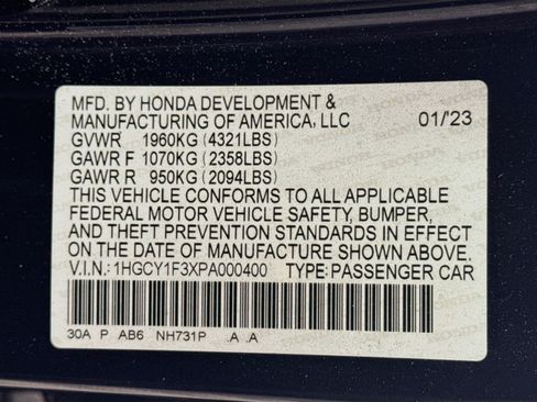 Used 2023 Honda Accord EX image 40