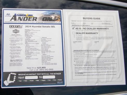 Used 2024 Hyundai Sonata SEL w/ Convenience Package FWD image 28