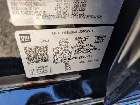 Certified 2025 Chevrolet Silverado 1500 Custom w/ LPO, Dark Essentials Package image 21