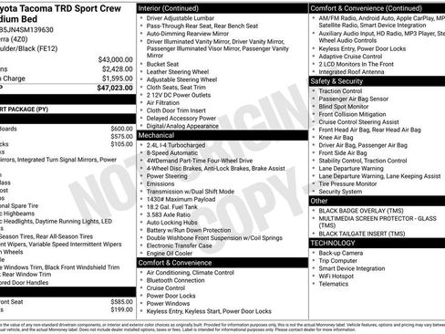 Certified 2025 Toyota Tacoma TRD Sport image 5