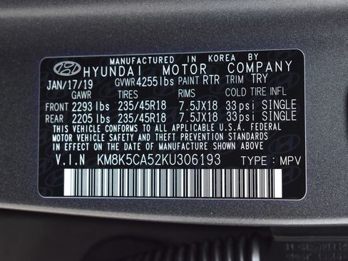 Used 2019 Hyundai Kona Ultimate AWD/4WD image 37